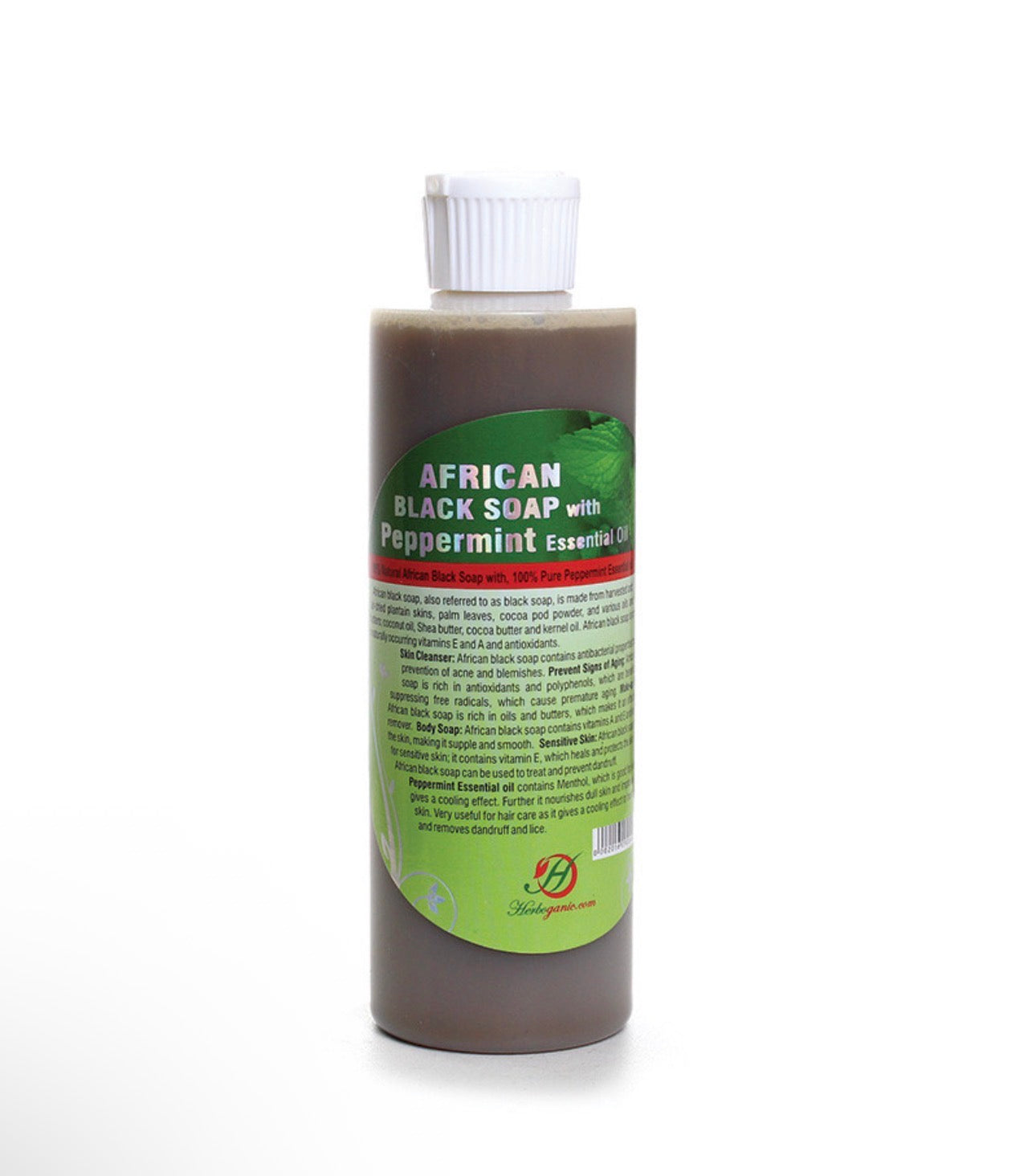 Liquid African Black Soap w/ Peppermint
