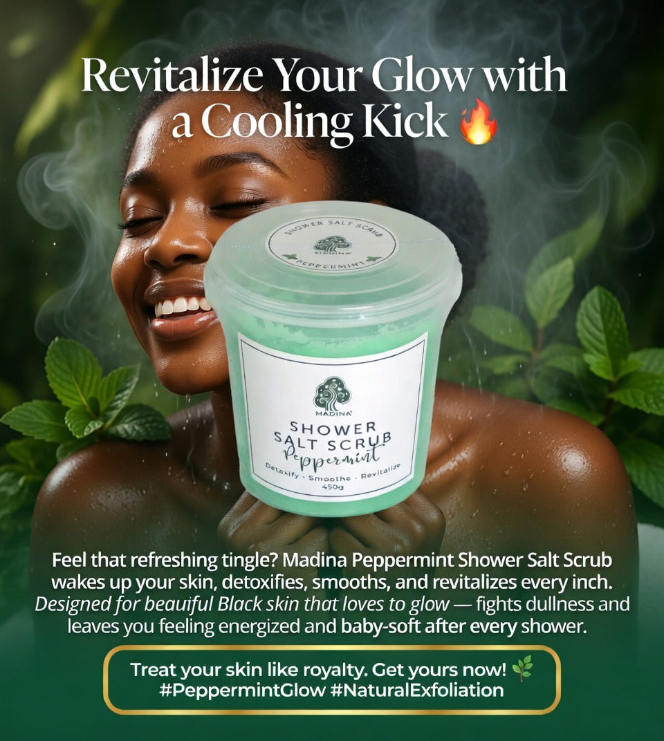 Peppermint Shower Salt  Scrub
